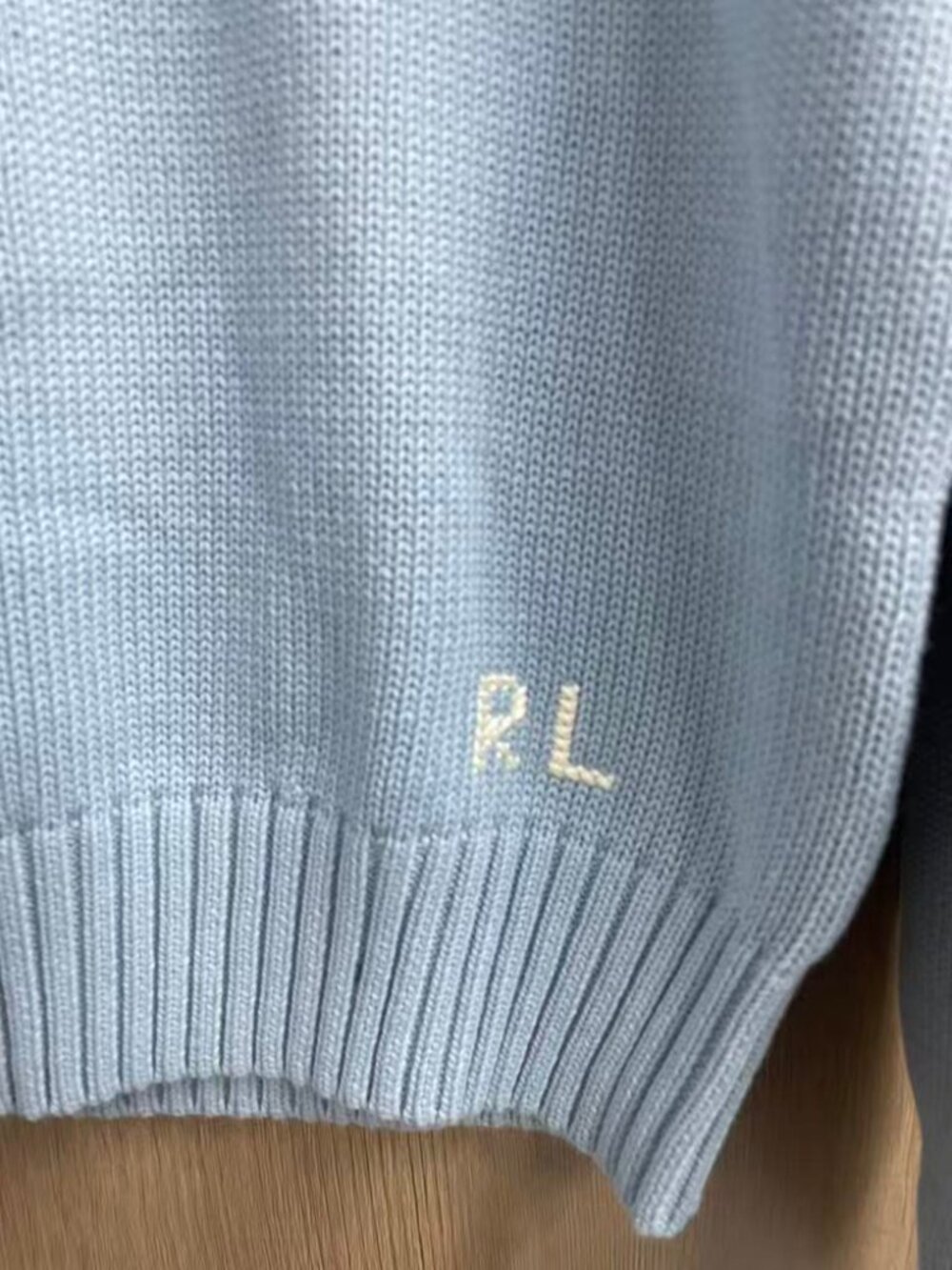 Polo Ralph Lauren Light Blue Casual Polo Bear Crewneck Knit Sweater - Picture 2 of 6